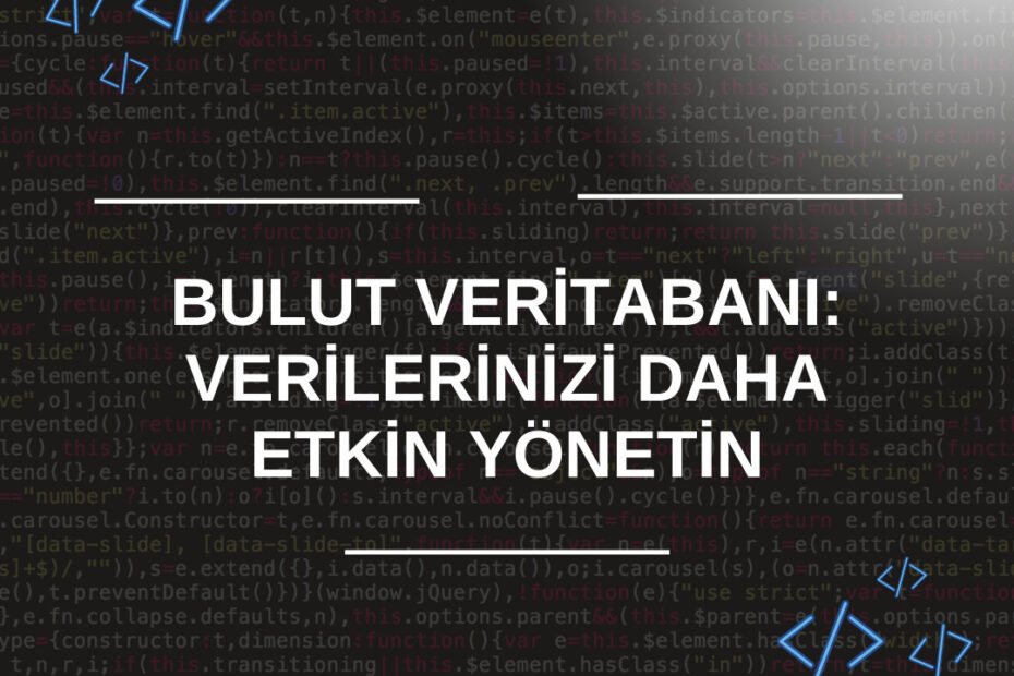 Bulut Veri tabanı